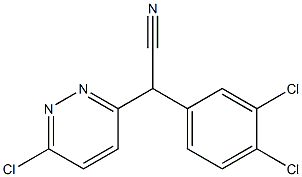 2-(3,4-dichlorophenyl)-2-(6-chloropyridazin-3-yl)acetonitrile 结构式