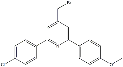 4-(bromomethyl)-2-(4-chlorophenyl)-6-(4-methoxyphenyl)pyridine 结构式