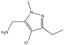 5-氨甲基-4氯-3-乙基- 1-甲基吡唑 结构式