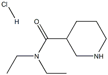 N,N-DIETHYLPIPERIDINE-3-CARBOXAMIDE HYDROCHLORIDE 结构式