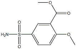 2-METHOXY-5-AMINO SULFONYL BENZOIC METHYL ESTER 结构式