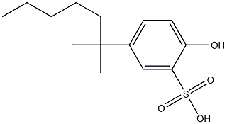 2-HYDROXY-5-TERT-OCTYLBENZENESULFONIC ACID 结构式