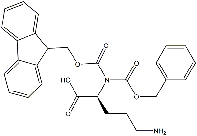 N-Fmoc-N-benzyloxycarbonyl-L-ornithine 结构式