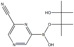 6-CYANOPYRAZINE-2-BORONIC ACID PINACOL ESTER 结构式