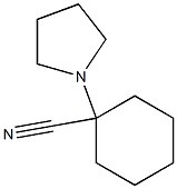 1-PYRROLIDIN-1-YLCYCLOHEXANECARBONITRILE 结构式