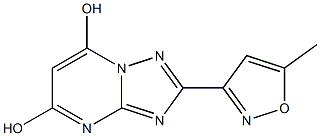 2-(5-METHYLISOXAZOL-3-YL)[1,2,4]TRIAZOLO[1,5-A]PYRIMIDINE-5,7-DIOL 结构式