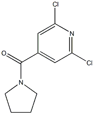 2,6-DICHLORO-4-(PYRROLIDIN-1-YLCARBONYL)PYRIDINE 结构式