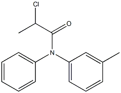 2-CHLORO-N-(3-METHYLPHENYL)-N-PHENYLPROPANAMIDE 结构式