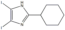 2-CYCLOHEXYL-4,5-DIIODO-1H-IMIDAZOLE 结构式