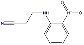 3-[(2-NITROPHENYL)AMINO]PROPANENITRILE 结构式