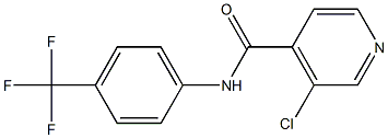 3-CHLORO-N-(4-TRIFLUOROMETHYL-PHENYL)-ISONICOTINAMIDE 结构式