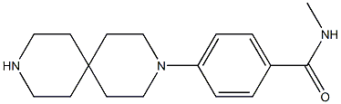 4-(3,9-DIAZASPIRO[5.5]UNDEC-3-YL)-N-METHYLBENZAMIDE 结构式