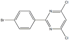 4,6-DICHLORO-2-(4-BROMOPHENYL)PYRIMIDINE 结构式