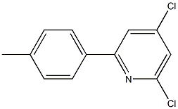 4,6-DICHLORO-2-(4-METHYLPHENYL)PYRIDINE 结构式