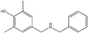 4-[(BENZYLAMINO)METHYL]-2,6-DIMETHYLPHENOL 结构式