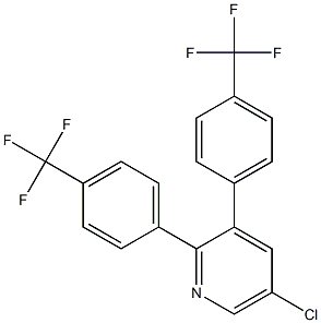 5-CHLORO-2,3-BIS[4-(TRIFLUOROMETHYL)PHENYL]PYRIDINE 结构式