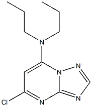 5-CHLORO-N,N-DIPROPYL[1,2,4]TRIAZOLO[1,5-A]PYRIMIDIN-7-AMINE 结构式