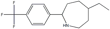 5-ETHYL-2-[4-(TRIFLUOROMETHYL)PHENYL]AZEPANE 结构式