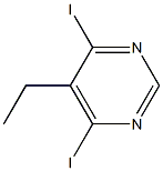 5-ETHYL-4,6-DIIODOPYRIMIDINE 结构式