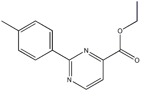 ETHYL 2-(4-METHYLPHENYL)-4-PYRIMIDINECARBOXYLATE 结构式