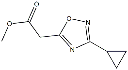 METHYL (3-CYCLOPROPYL-1,2,4-OXADIAZOL-5-YL)ACETATE 结构式