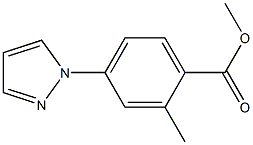 METHYL 2-METHYL-4-(1H-PYRAZOL-1-YL)BENZOATE 结构式