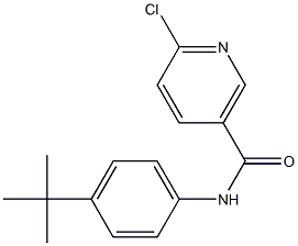 N-(4-TERT-BUTYLPHENYL)-6-CHLORONICOTINAMIDE 结构式