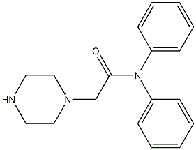 N,N-DIPHENYL-2-PIPERAZIN-1-YLACETAMIDE 结构式