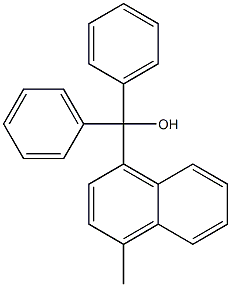 (4-methyl-1-naphthyl)(diphenyl)methanol 结构式