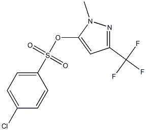 1-methyl-3-(trifluoromethyl)-1H-pyrazol-5-yl 4-chlorobenzene-1-sulfonate 结构式