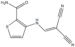 3-[(2,2-dicyanovinyl)amino]thiophene-2-carboxamide 结构式