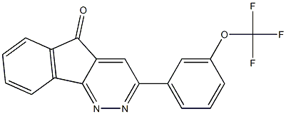 3-[3-(trifluoromethoxy)phenyl]-5H-indeno[1,2-c]pyridazin-5-one 结构式