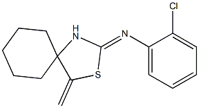 N1-(4-methylidene-3-thia-1-azaspiro[4.5]dec-2-yliden)-2-chloroaniline 结构式