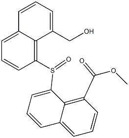 methyl 8-{[8-(hydroxymethyl)-1-naphthyl]sulfinyl}-1-naphthoate 结构式