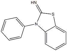 3-phenyl-2,3-dihydro-1,3-benzothiazol-2-imine 结构式