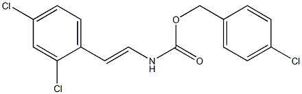 4-chlorobenzyl N-[(E)-2-(2,4-dichlorophenyl)ethenyl]carbamate 结构式