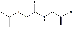 2-{[2-(isopropylthio)acetyl]amino}acetic acid 结构式