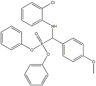 N1-[(diphenylphosphoryl)(4-methoxyphenyl)methyl]-2-chloroaniline 结构式