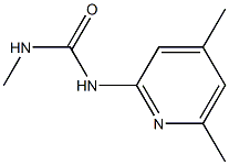 N-(4,6-dimethyl-2-pyridinyl)-N'-methylurea 结构式