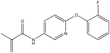N1-[6-(2-fluorophenoxy)-3-pyridyl]-2-methylacrylamide 结构式