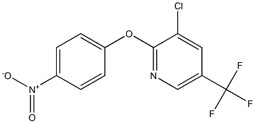 3-chloro-2-(4-nitrophenoxy)-5-(trifluoromethyl)pyridine 结构式