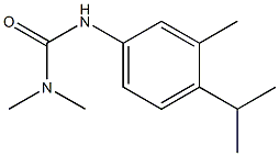 N'-(4-isopropyl-3-methylphenyl)-N,N-dimethylurea 结构式