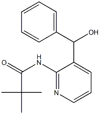 N-{3-[hydroxy(phenyl)methyl]-2-pyridinyl}-2,2-dimethylpropanamide 结构式