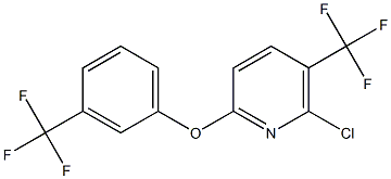 6-chloro-5-(trifluoromethyl)-2-pyridinyl 3-(trifluoromethyl)phenyl ether 结构式