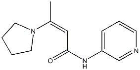 N-(3-pyridinyl)-3-(1-pyrrolidinyl)-2-butenamide 结构式