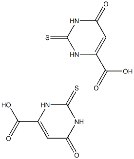 6-Oxo-2-thio-1,2,3,6-tetrahydropyrimidine-4-carboxylic acid(Thioorotic acid) 结构式