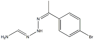 N'-[1-(4-bromophenyl)ethylidene]aminomethanehydrazonamide 结构式