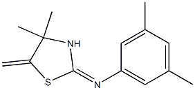 N1-(4,4-dimethyl-5-methylidene-1,3-thiazolan-2-yliden)-3,5-dimethylaniline 结构式