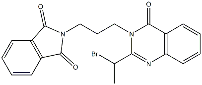 2-{3-[2-(1-bromoethyl)-4-oxo-3(4H)-quinazolinyl]propyl}-1H-isoindole-1,3(2H)-dione 结构式