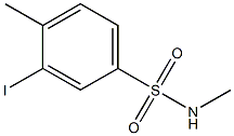 N1,4-dimethyl-3-iodobenzene-1-sulfonamide 结构式